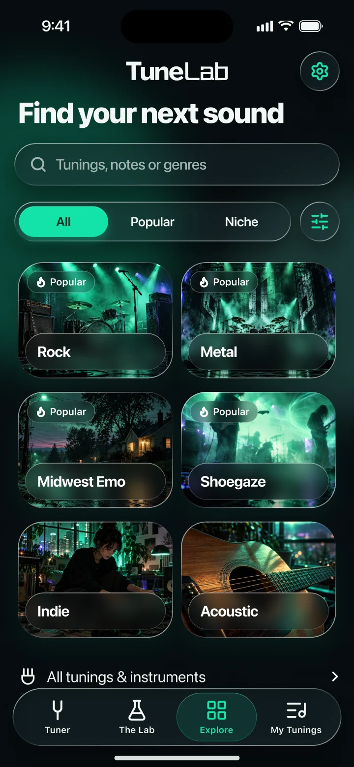 Explore tunings